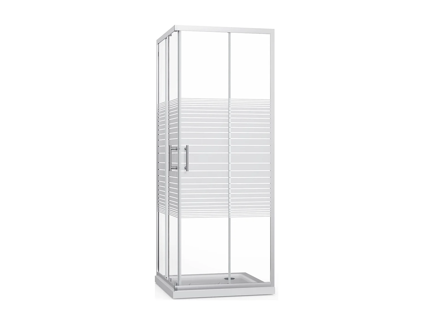 Box Doccia 70x90 Angolare Vetro Cristallo 6mm Temperato, Reversibile, Cabina Doccia Scorrevole 2 Lati