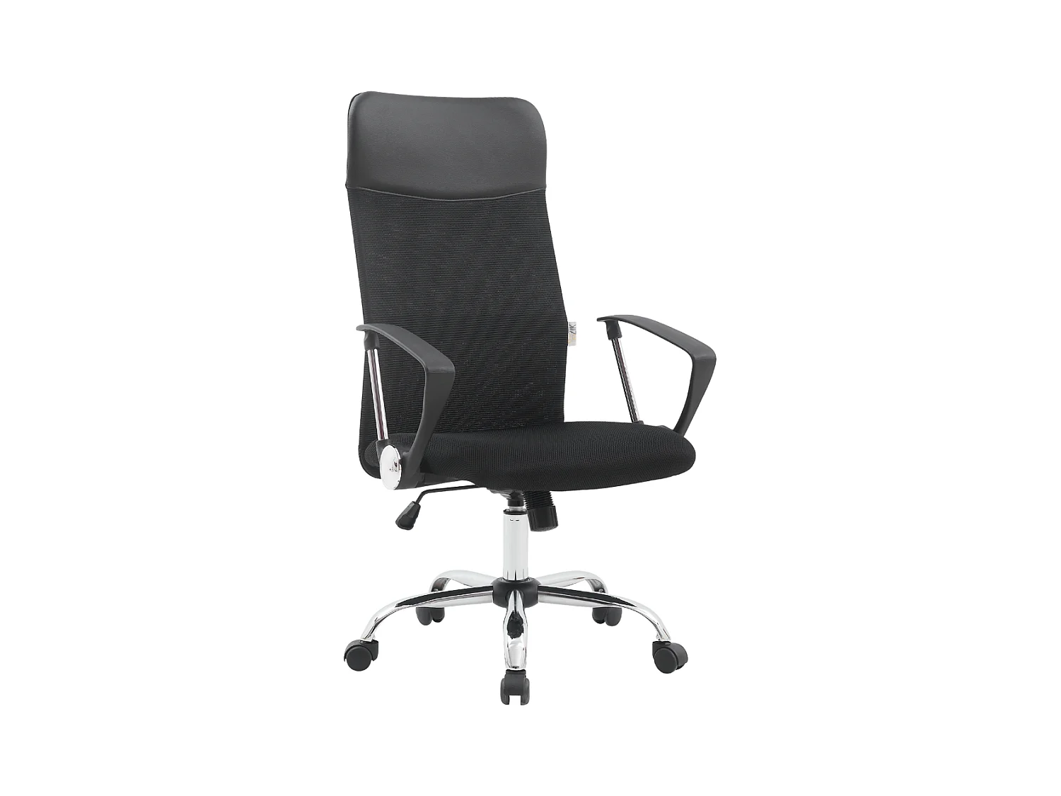 Silla de Oficina Ergonómica Giratoria con Reposabrazos, Ejecutiva, Negro - ZIK
