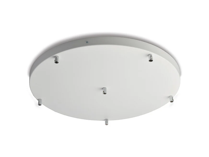 Roseta Roseta multicable en hierro blanco d. 50 con 6 agujeros H.3 Ø50 BL290-PL6-DM50-BCO