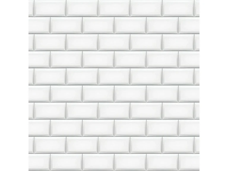 NORDLINGER PRO Plaque composite Crédence Cuisine - Décor Métro Blanc - Aluminium - 80 x 120 cm 3/0,15 mm - Idéal cuisine