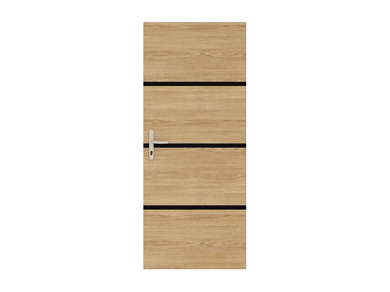 NORDLINGER PRO Kit de rénovation de porte Décor chêne naturel 890513 - 4 feuilles de placage 85 x 50 cm & 3 profils