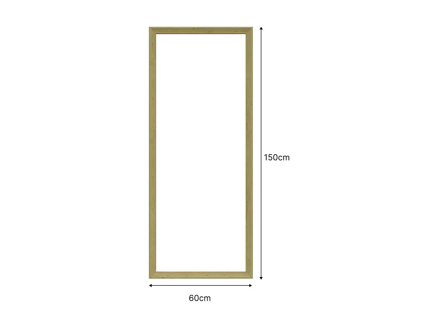 NORDLINGER PRO Encadrement mouluré 150 x 60 cm avec moulures pré-découpées