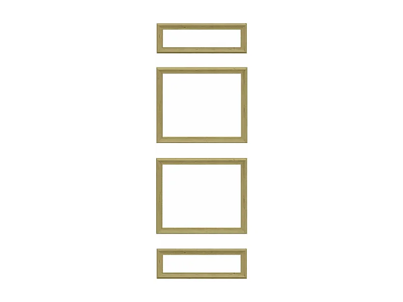 NORDLINGER PRO Kit Moulures de porte - FSC 100% - Kit adapté aux portes de 73 et 83 cm