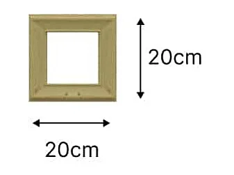 KIT CADRES MOULURES POUR MUR ET PORTE 200X200 - 42X14MM-FSC 100%