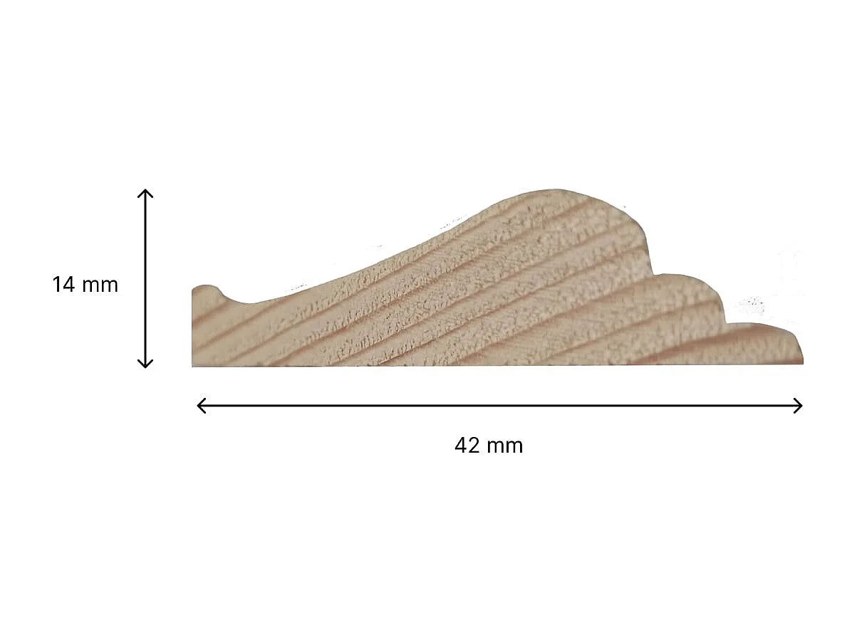 KIT CADRES MOULURES POUR MUR ET PORTE 200X200 - 42X14MM-FSC 100%