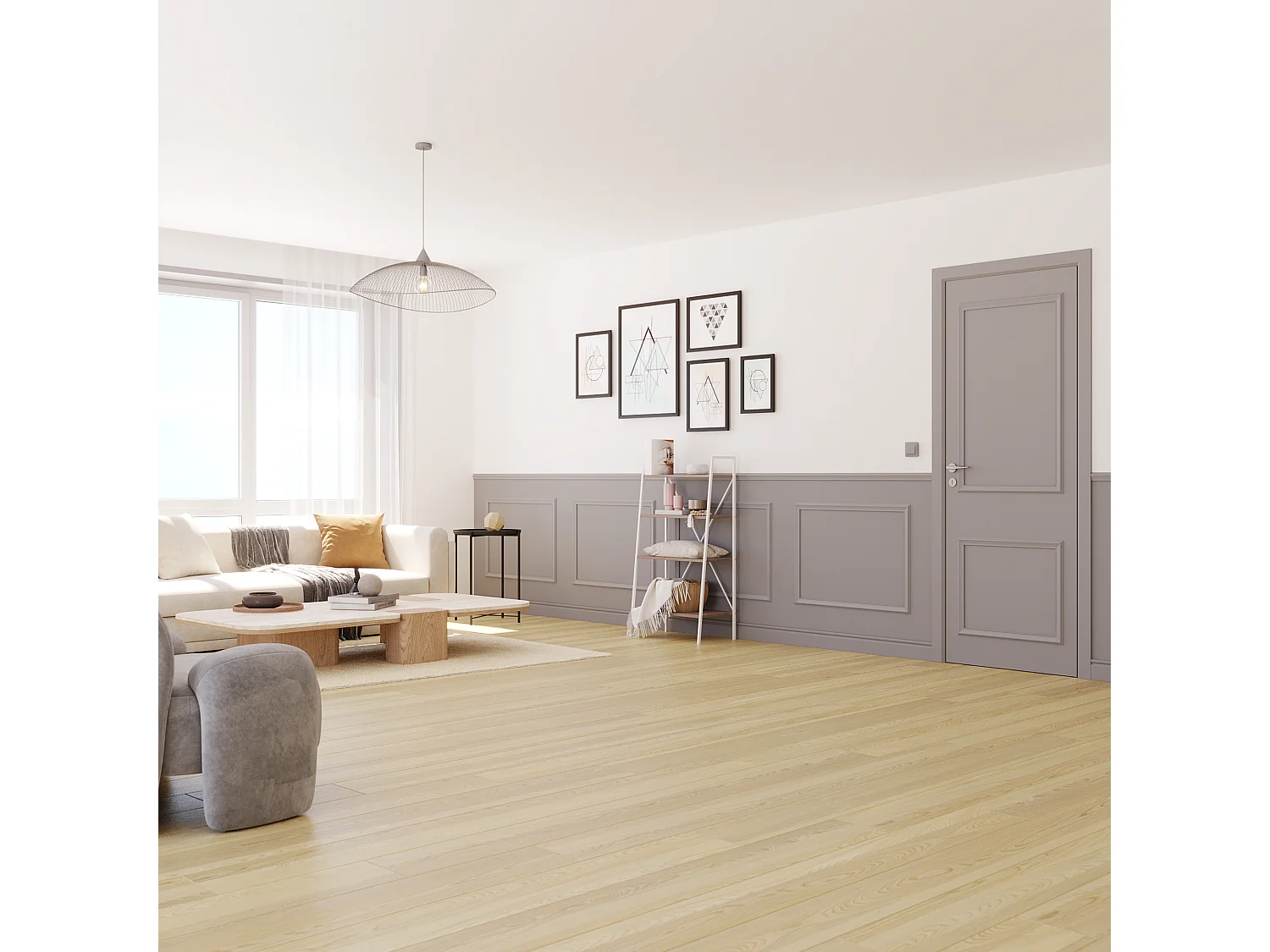 NORDLINGER PRO Lot de 4 Moulures droite 100 cm - 100% FSC