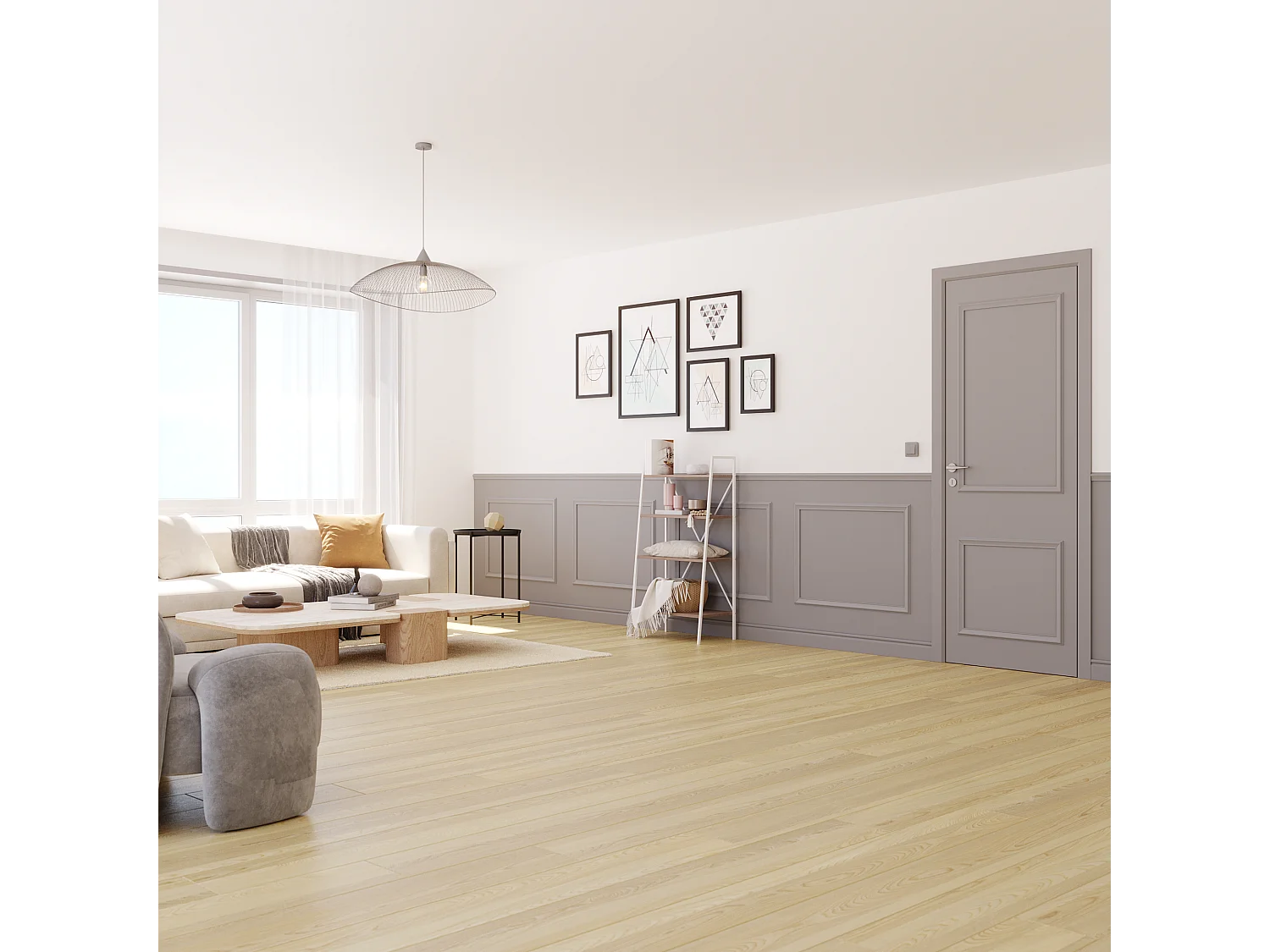 NORDLINGER PRO Lot de 4 Moulures droite 100 cm - 100% FSC