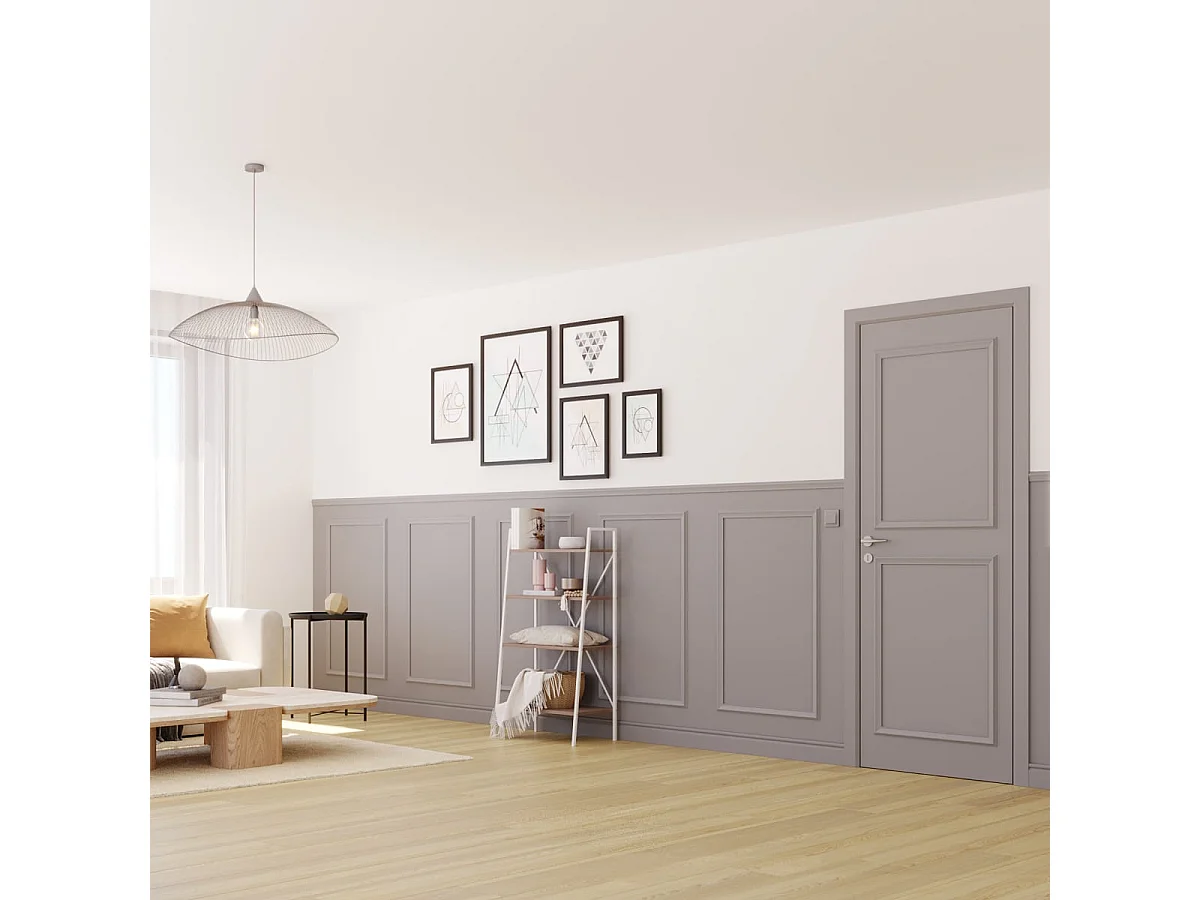 NORDLINGER PRO Kit moulure de soubassement 3m - Moulure murale - FSC 100% - Parfait pour donner du cachet au mur