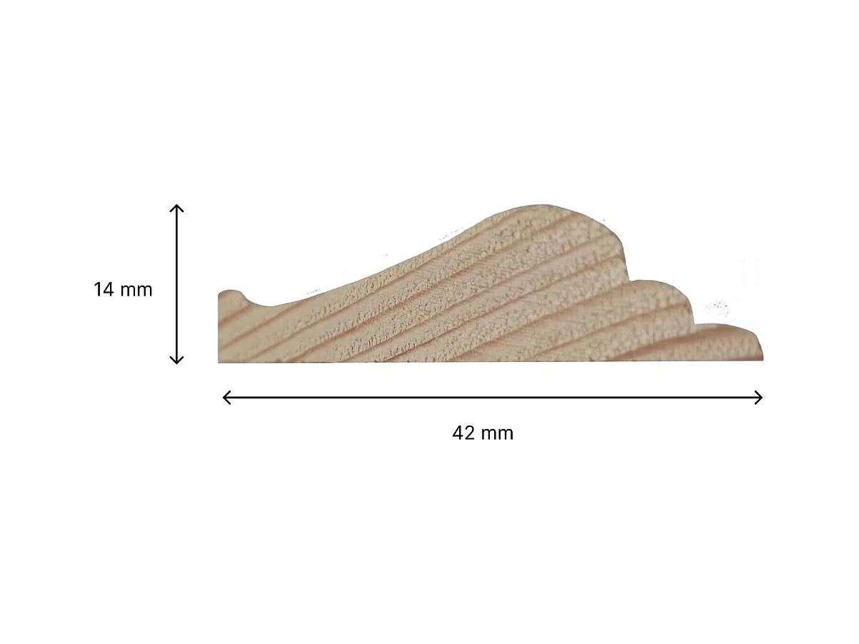 NORDLINGER PRO Kit moulure de soubassement 4m - Moulure murale - FSC 100% - Parfait pour donner du cachet au mur