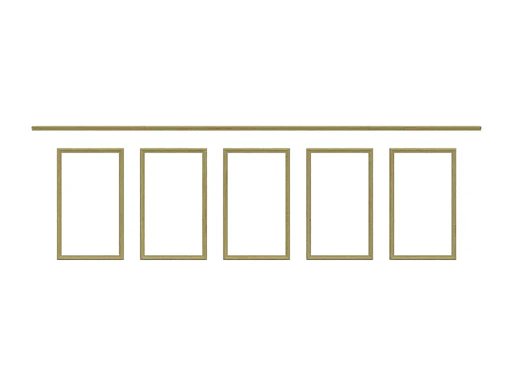 ORDLINGER PRO Kit moulure de soubassement 4m - Moulure murale - FSC 100% - Parfait pour donner du cachet au mur