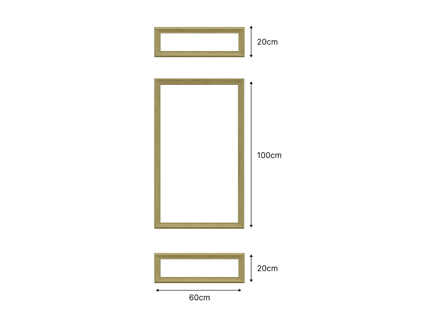 NORDLINGER PRO Kit Moulures de porte - FSC 100% - Kit adapté aux portes de 83 cm
