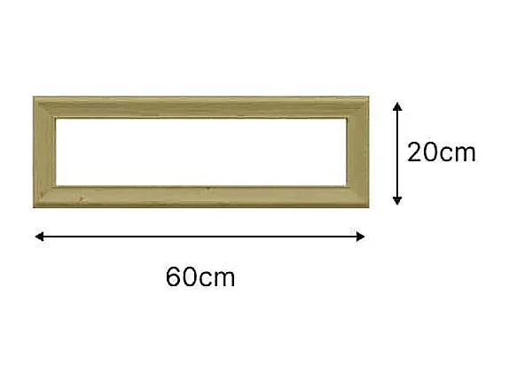 NORDLINGER PRO Encadrement mouluré 20 x 60 cm avec moulures pré-découpées - 100% FSC