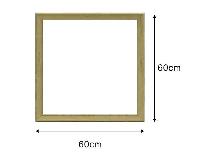 Nordlinger PRO Cadre Mouluré Bois 60x60 cm - Moulures Pré-Découpées - Certifié 100% FSC - Idéal pour Encadrement Personnalisé