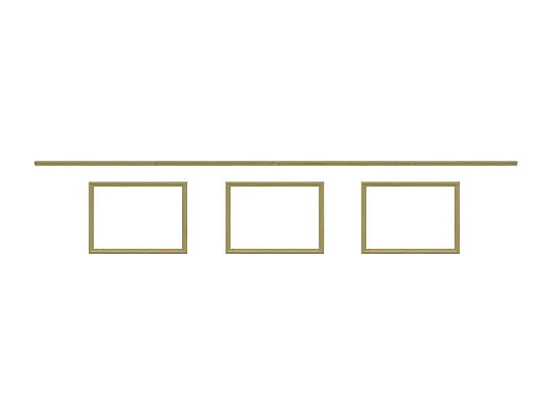 NORDLINGER PRO Kit moulure de soubassement 3m - Moulure murale - FSC 100% - Parfait pour donner du cachet au mur