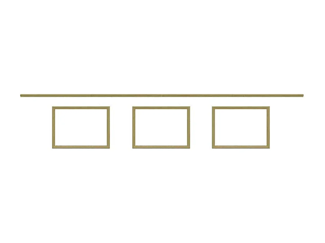 NORDLINGER PRO Kit moulure de soubassement 3m - Moulure murale - FSC 100% - Parfait pour donner du cachet au mur