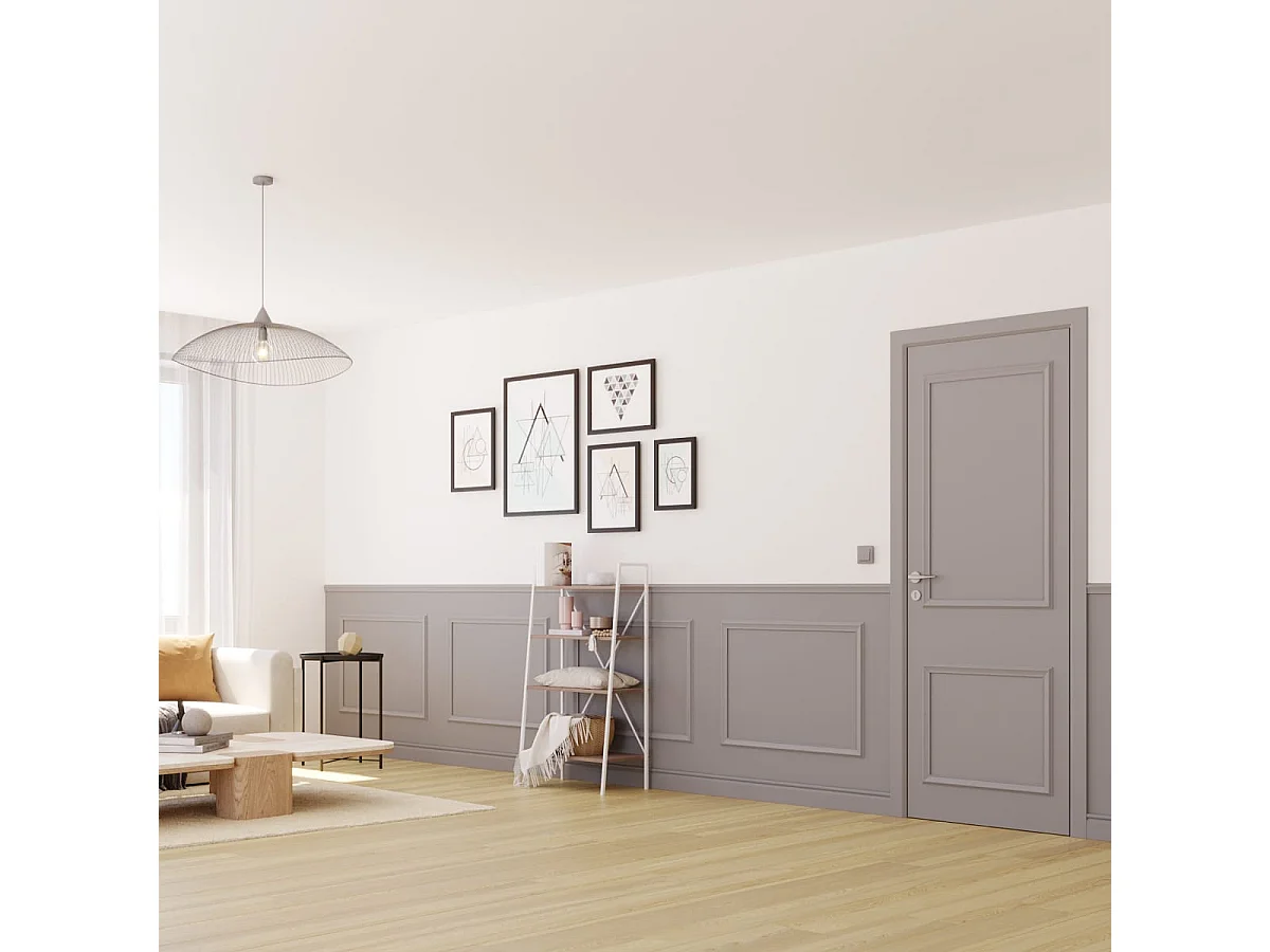 NORDLINGER PRO Kit moulure de soubassement 3m - Moulure murale - FSC 100% - Parfait pour donner du cachet au mur