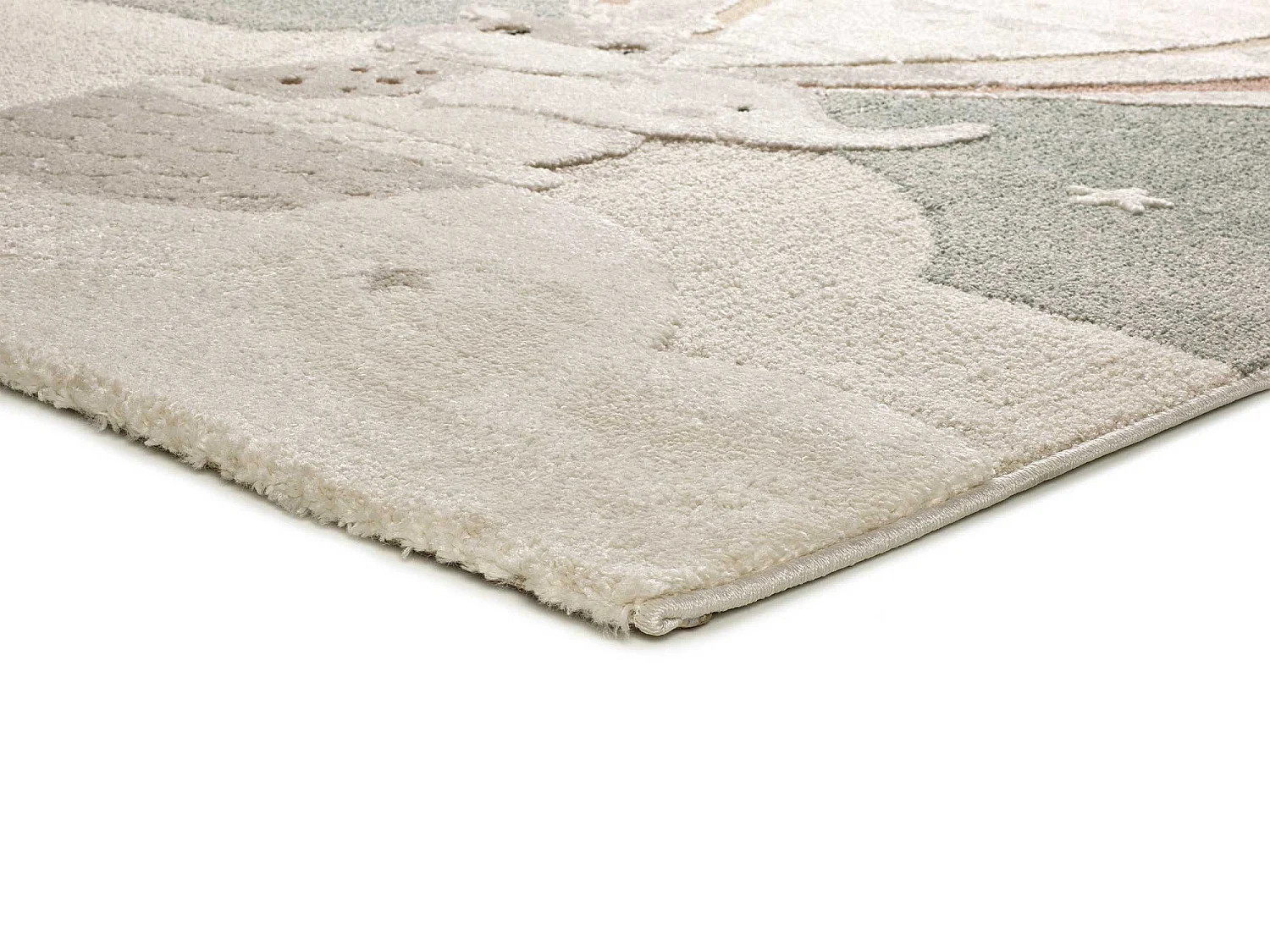 Alfombra interior  - infantil animales - verde - 120 x 170 cm - CLOWN