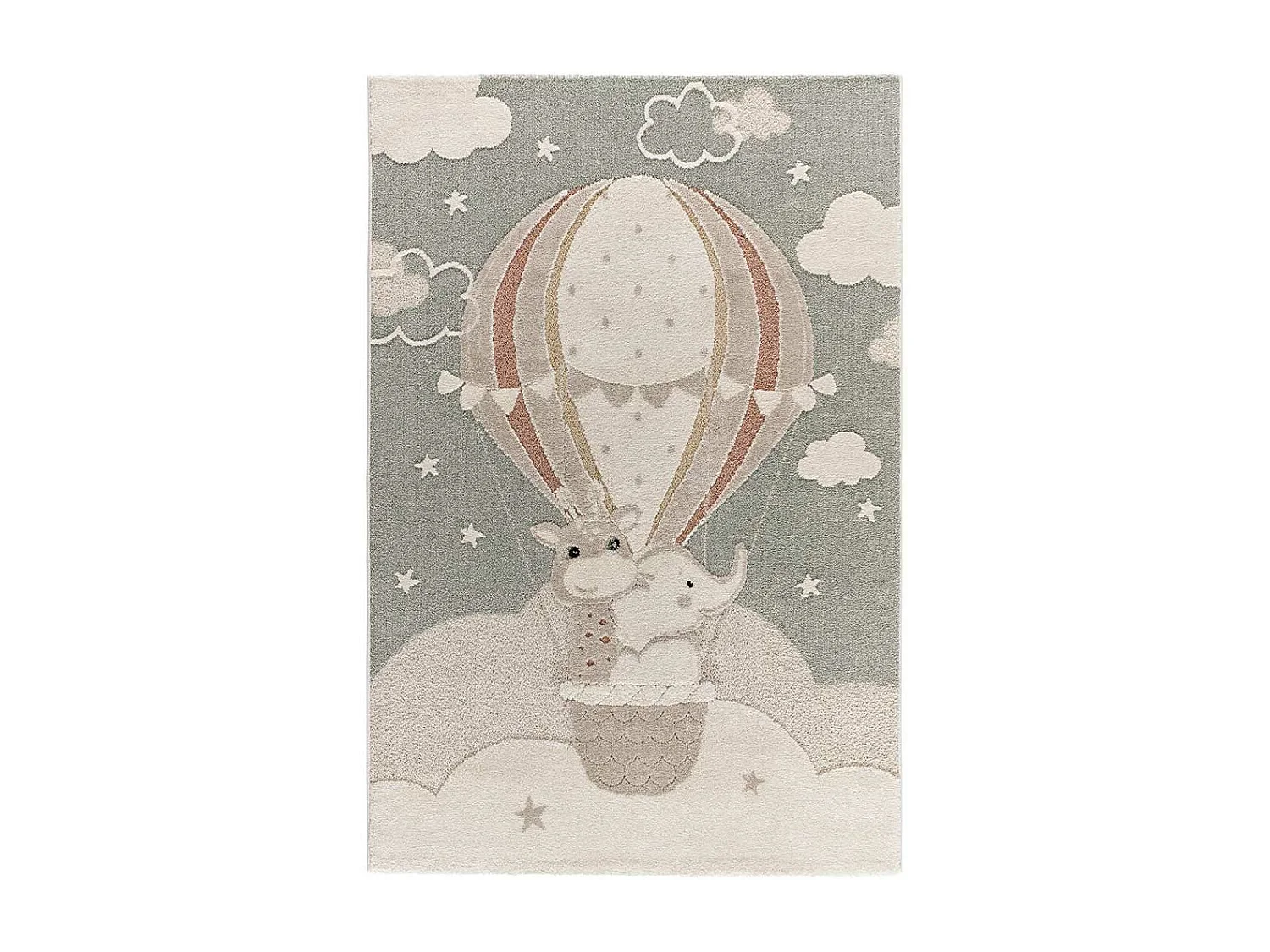 Kindertapijt - dieren - groen - 120x170 cm - CLOWN