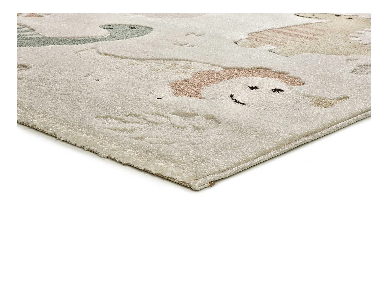 Tappeto interno rotonda - bambino dinosauri - multicolore - diam.120 cm - CLOWN