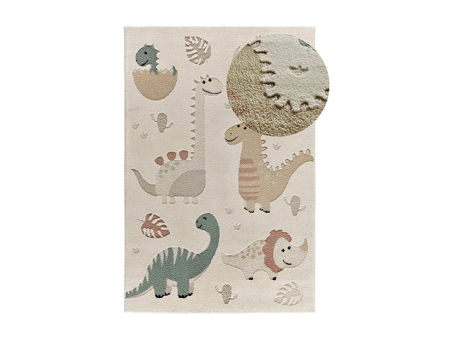 Kinderteppich - Kinder Dinosaurier - mehrfarbig - 120x170 cm - CLOWN