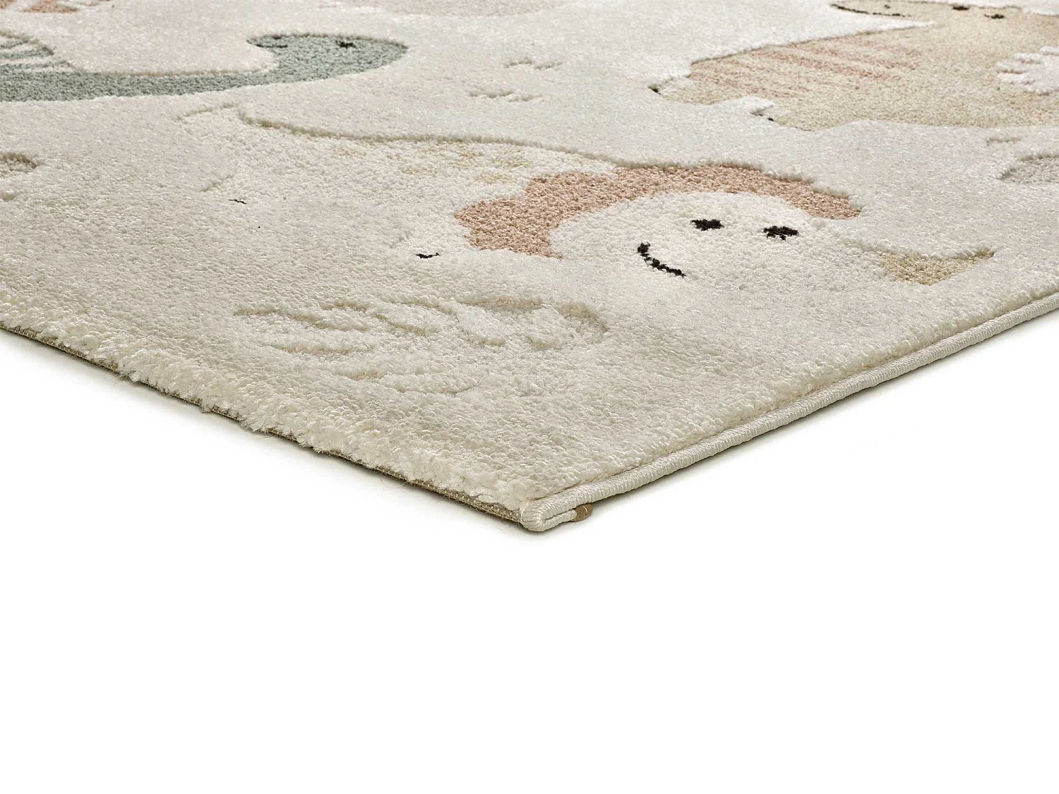 Kinderteppich - Kinder Dinosaurier - mehrfarbig - 120x170 cm - CLOWN