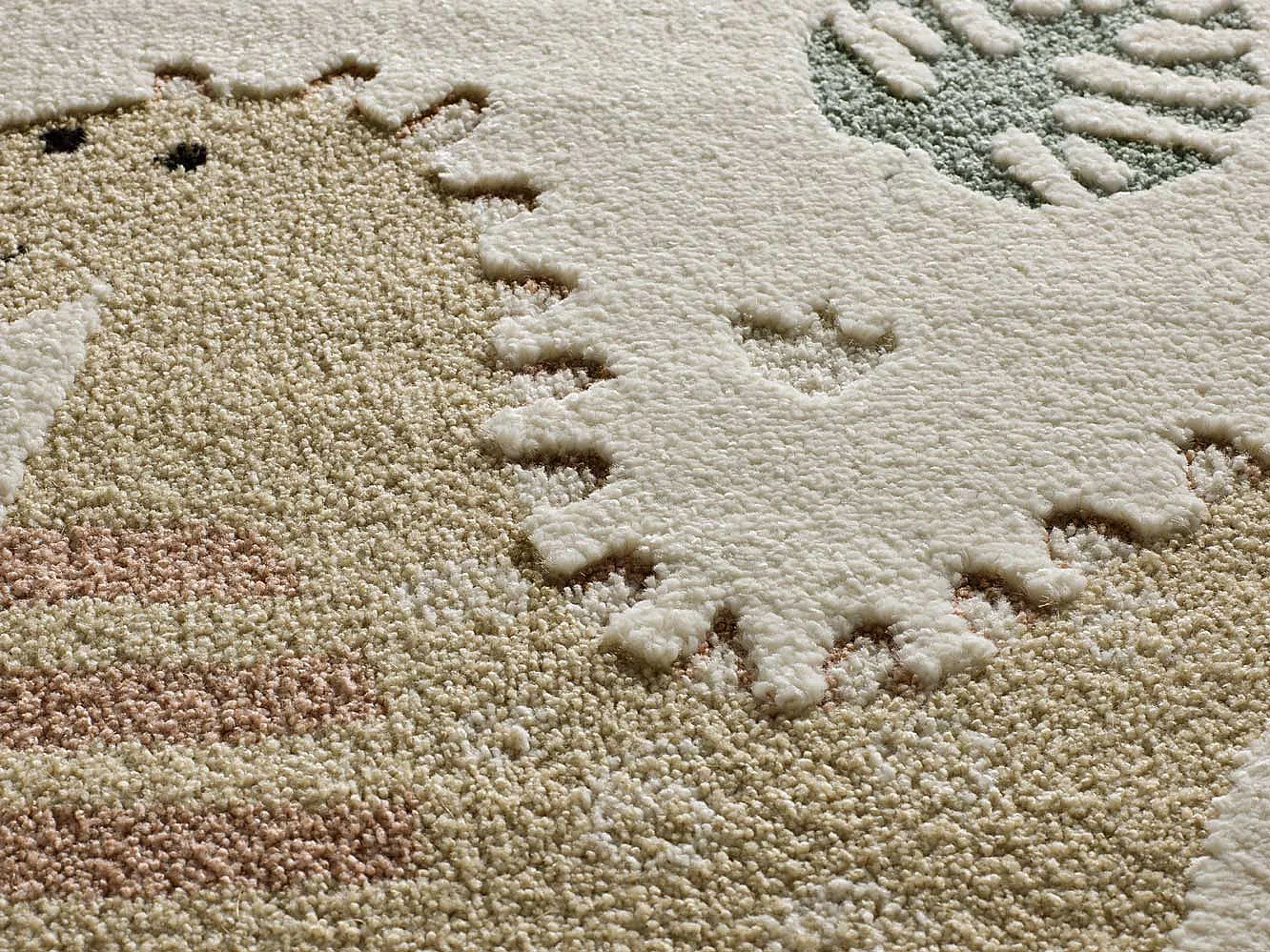 Kinderteppich - Kinder Dinosaurier - mehrfarbig - 120x170 cm - CLOWN