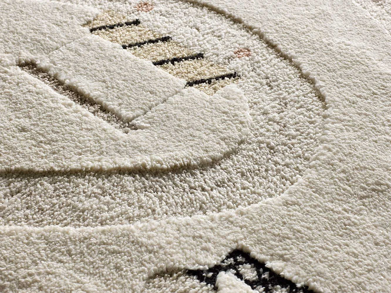 Tapis intérieur - enfant voitures et routes - multicolore - 120 x 170 cm - CLOWN