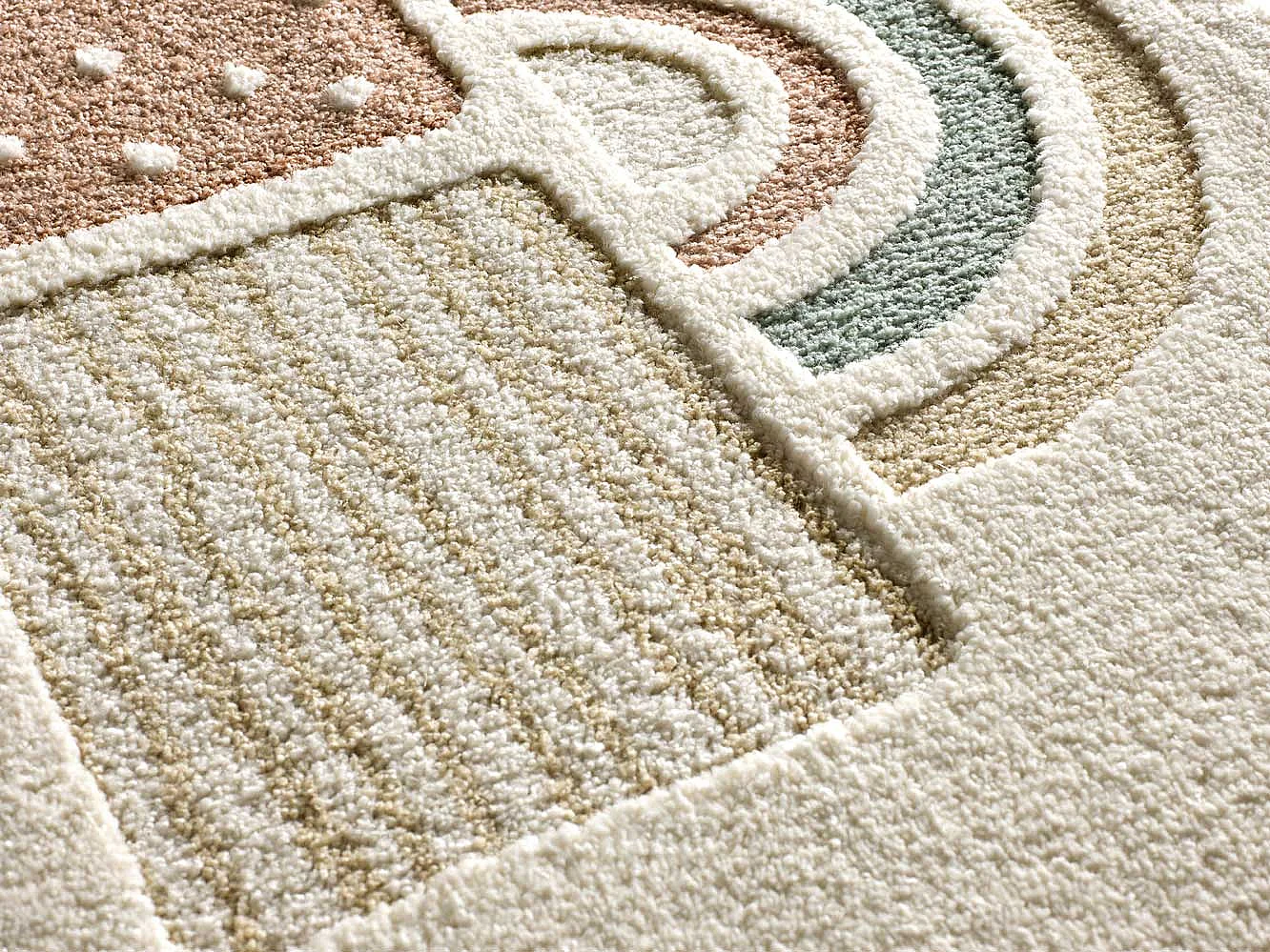 Kinderteppich - Kinder Spiele - mehrfarbig - 120x170 cm - CLOWN