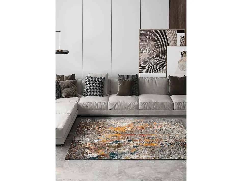 Laagpolig tapijt - abstract - veelkleurig - 160x230 cm - SHIRAZ