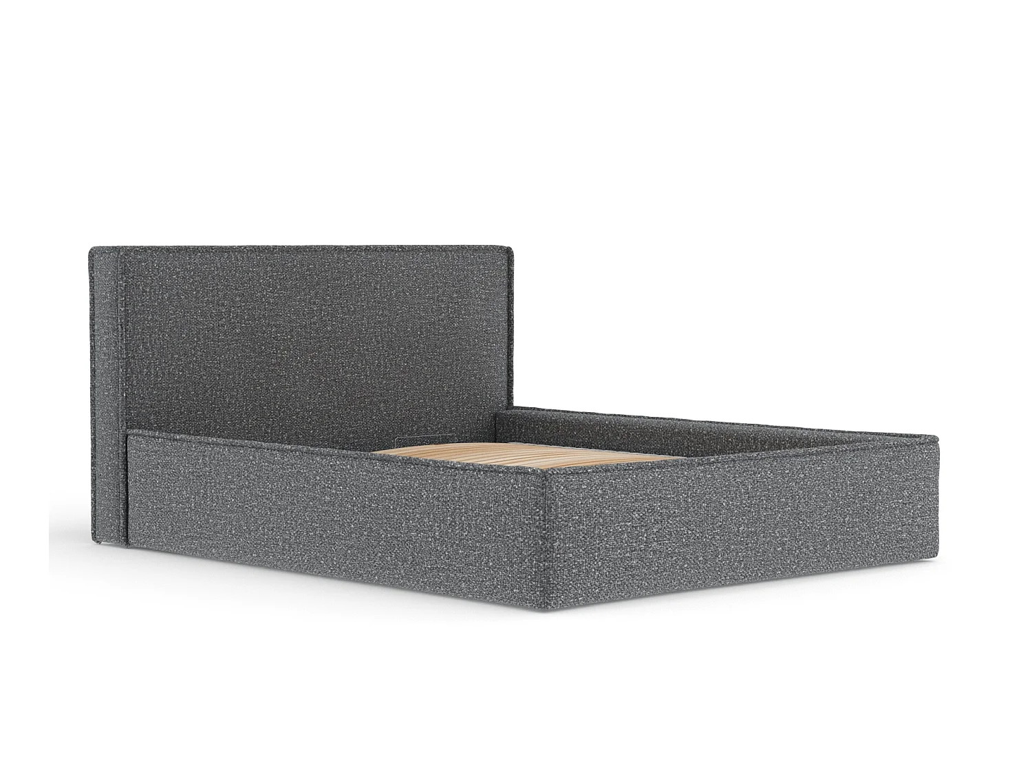 Lit coffre Lounge - 180 x 200 cm - velours - anthracite