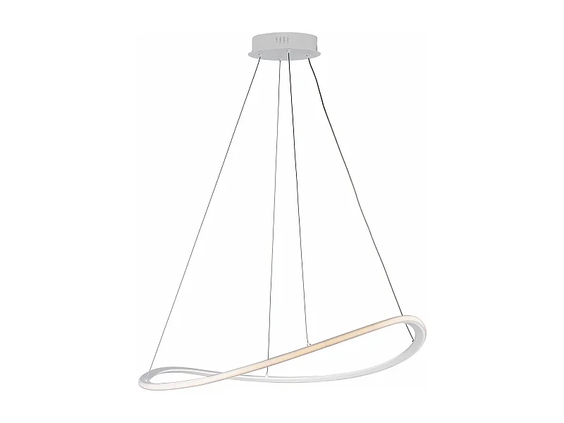 Belight -  Raky – Pendelleuchte weiß, CCT-LED integriert, Fernbedienung, Ø70, 130 cm – BL325-SBC-CCT