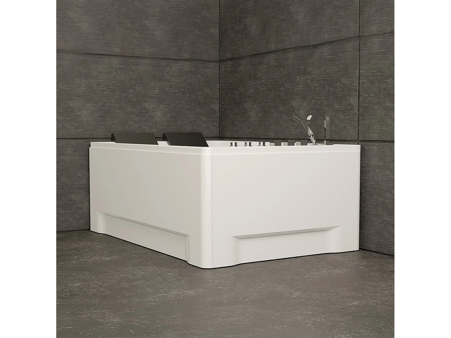Baignoire Balnéo Tonsay duo Jets 180  x120  x68  cm, by SPALINA