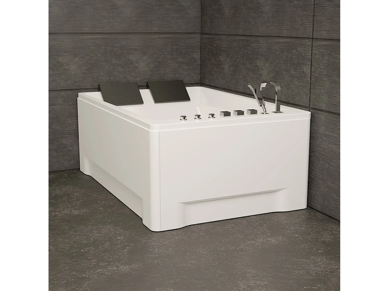 Baignoire Balnéo Tonsay duo Jets 180  x120  x68  cm, by SPALINA