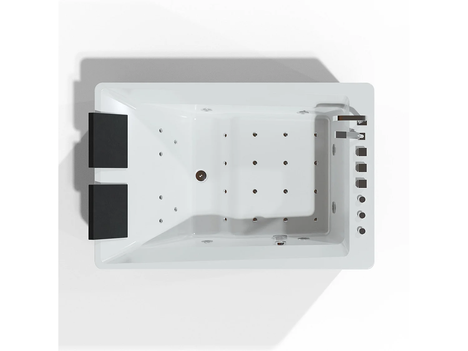 Baignoire Balnéo Tonsay duo Jets 180  x120  x68  cm, by SPALINA