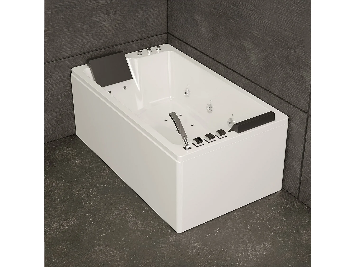 Baignoire Balnéo Brava duo Jets 170  x100  x63  cm, by SPALINA