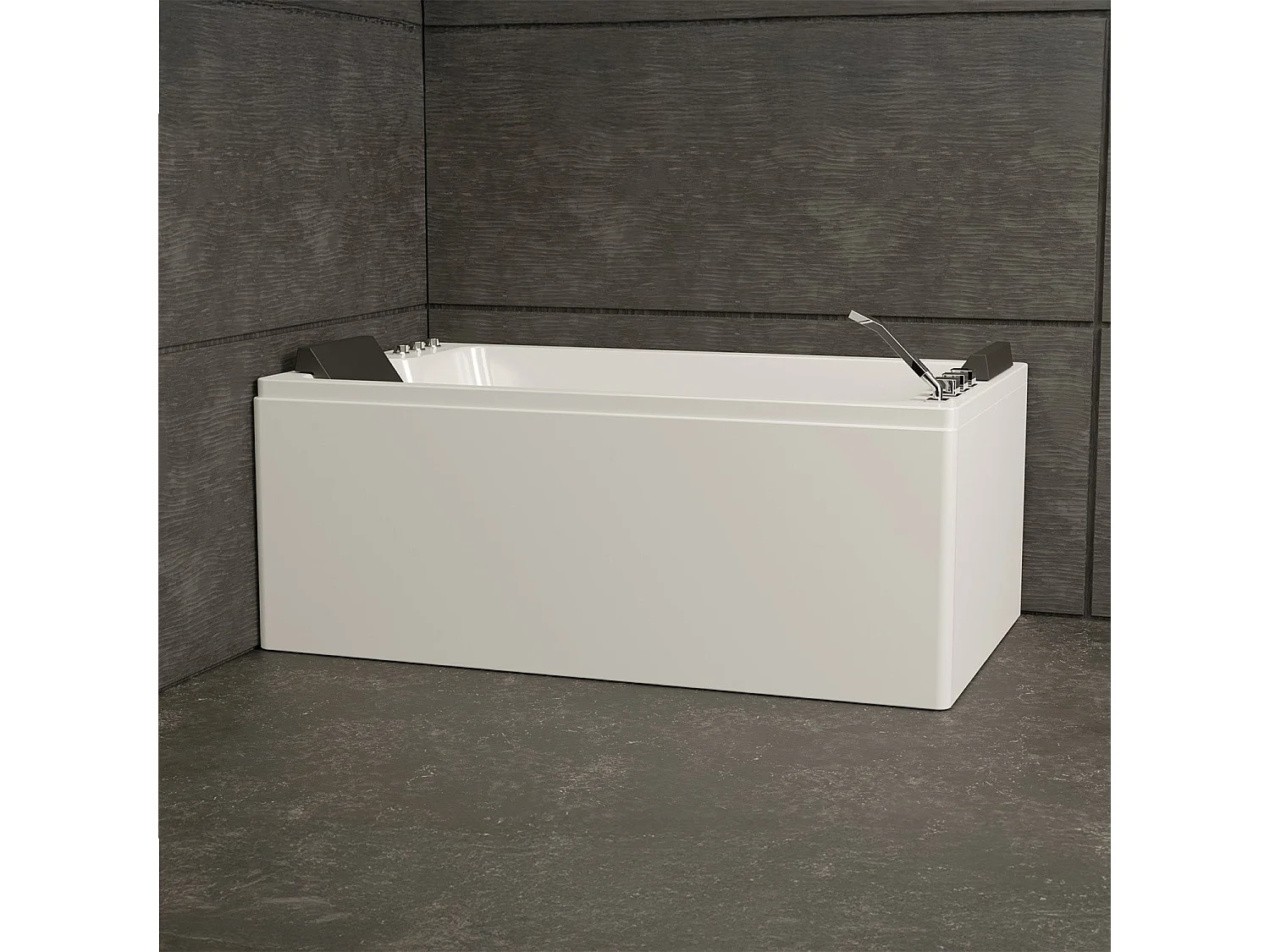 Baignoire Balnéo Brava duo Jets 170  x100  x63  cm, by SPALINA