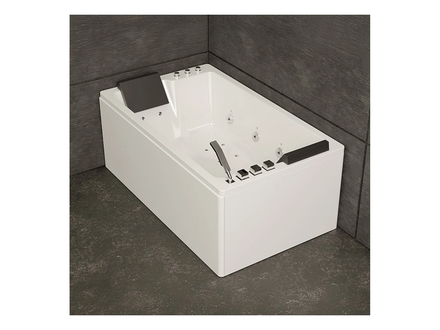 Baignoire Balnéo Brava duo Jets 170  x100  x63  cm, by SPALINA