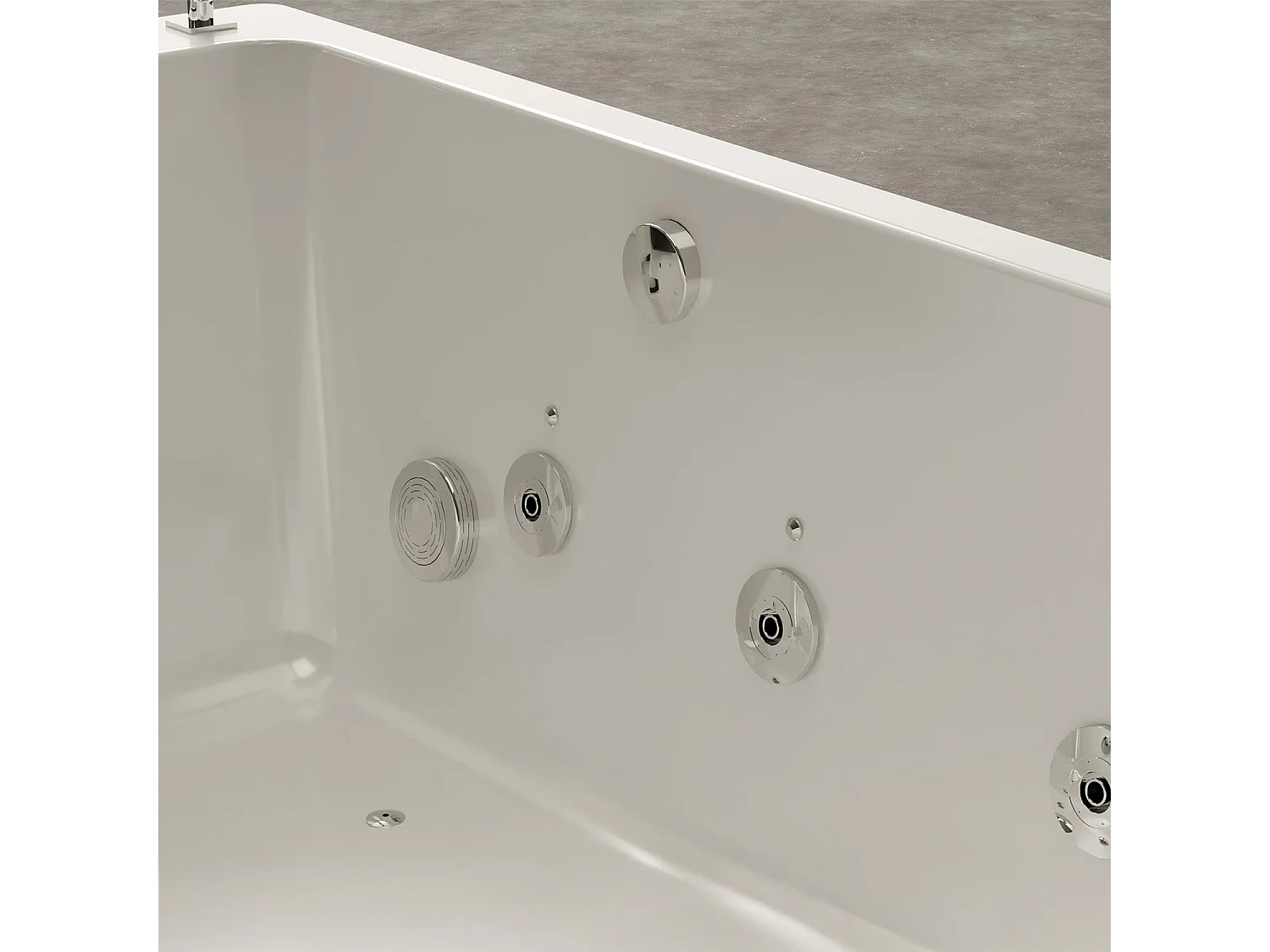 Baignoire Balnéo Brava duo Jets 170  x100  x63  cm, by SPALINA