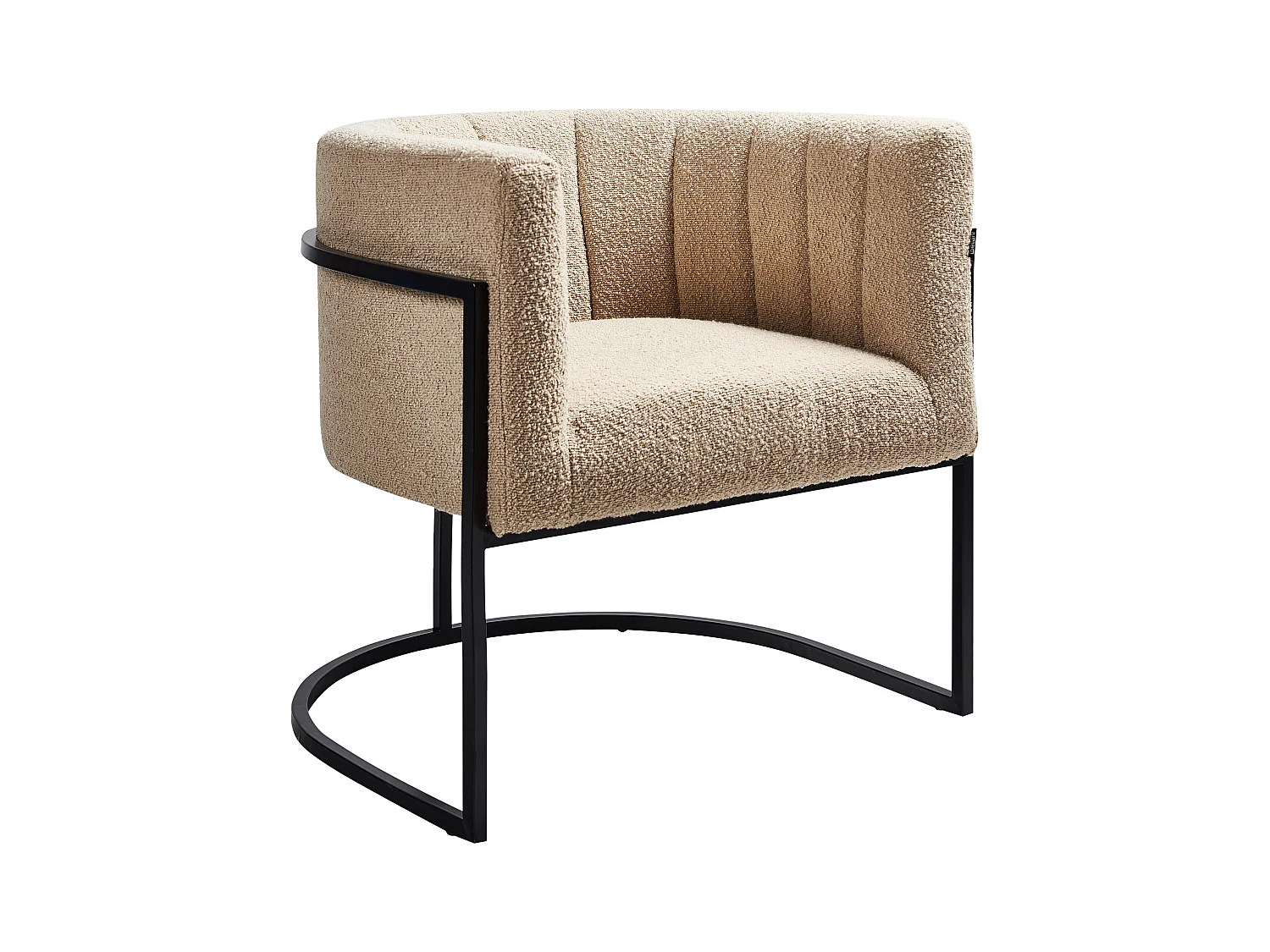 Fauteuil LARVIK II Bouclé Beige