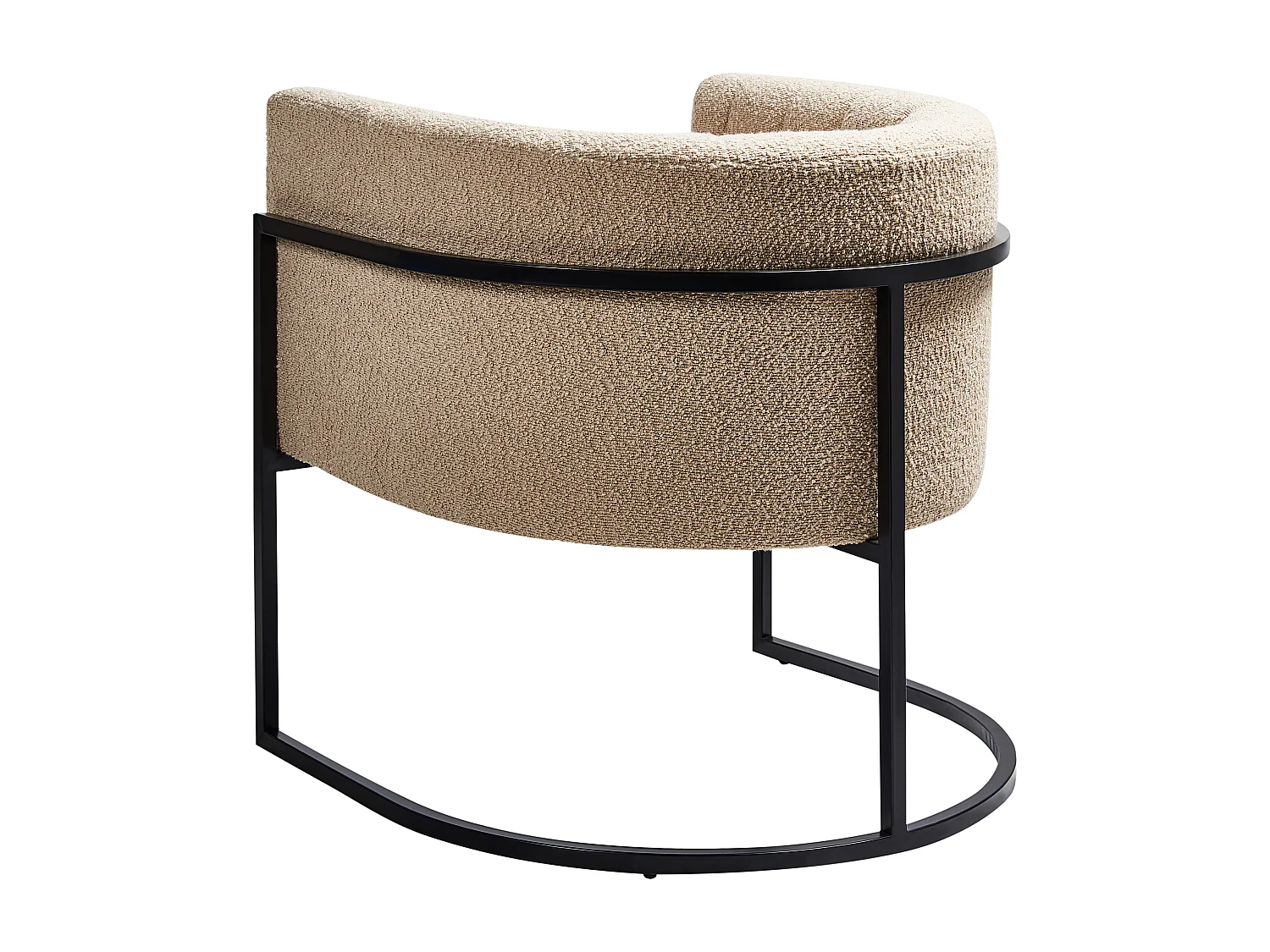 Fauteuil LARVIK II Bouclé Beige