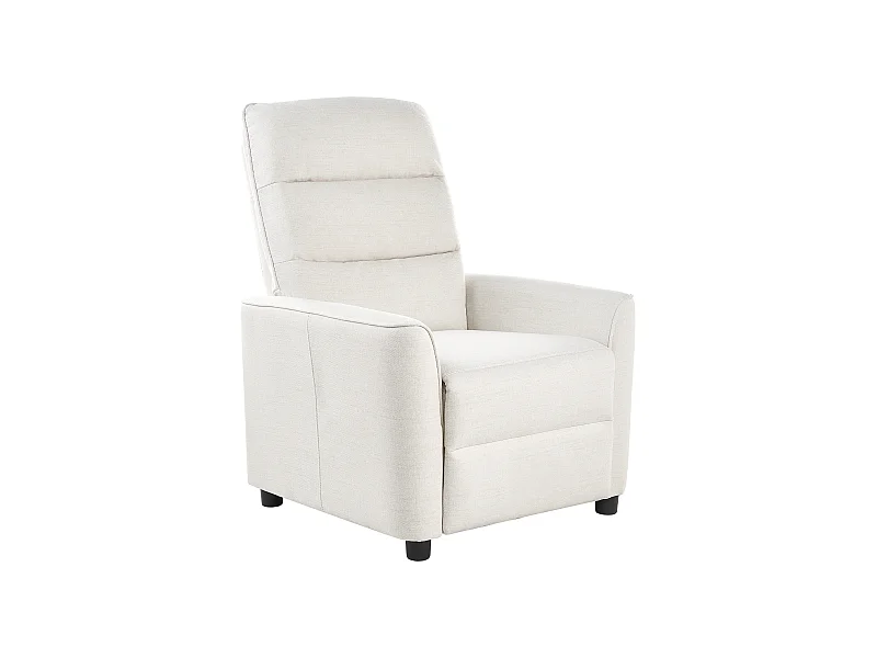 Sillón reclinable SANDE Tela Blanco crema
