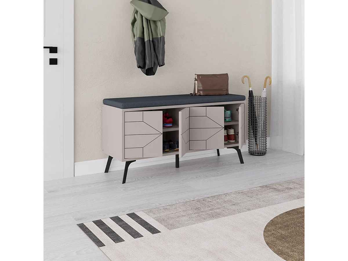 Schoenenkast met 4 deuren DUNE BENCH - Elegant en duurzaam opbergen