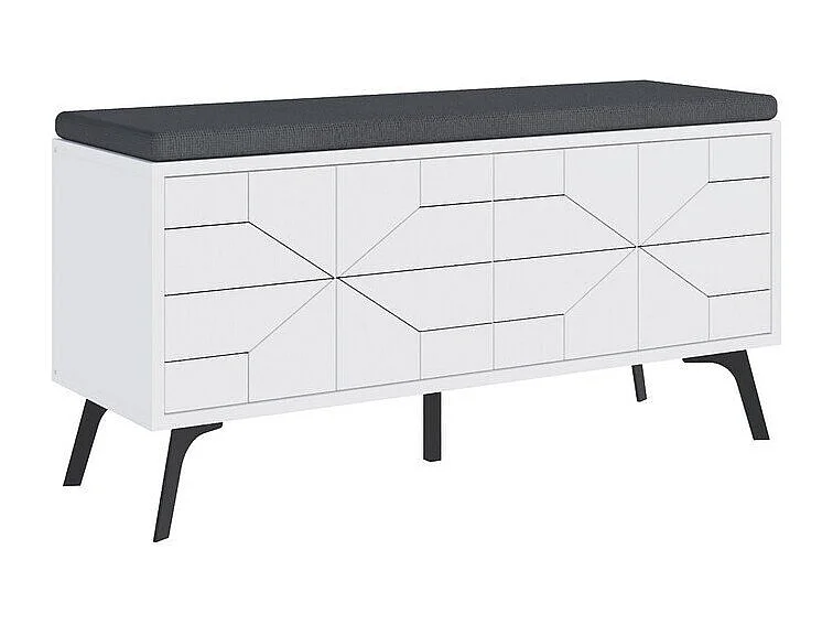 Zapatero Asheboro 110, Blanco, 107x55x35cm, Aglomerado laminado