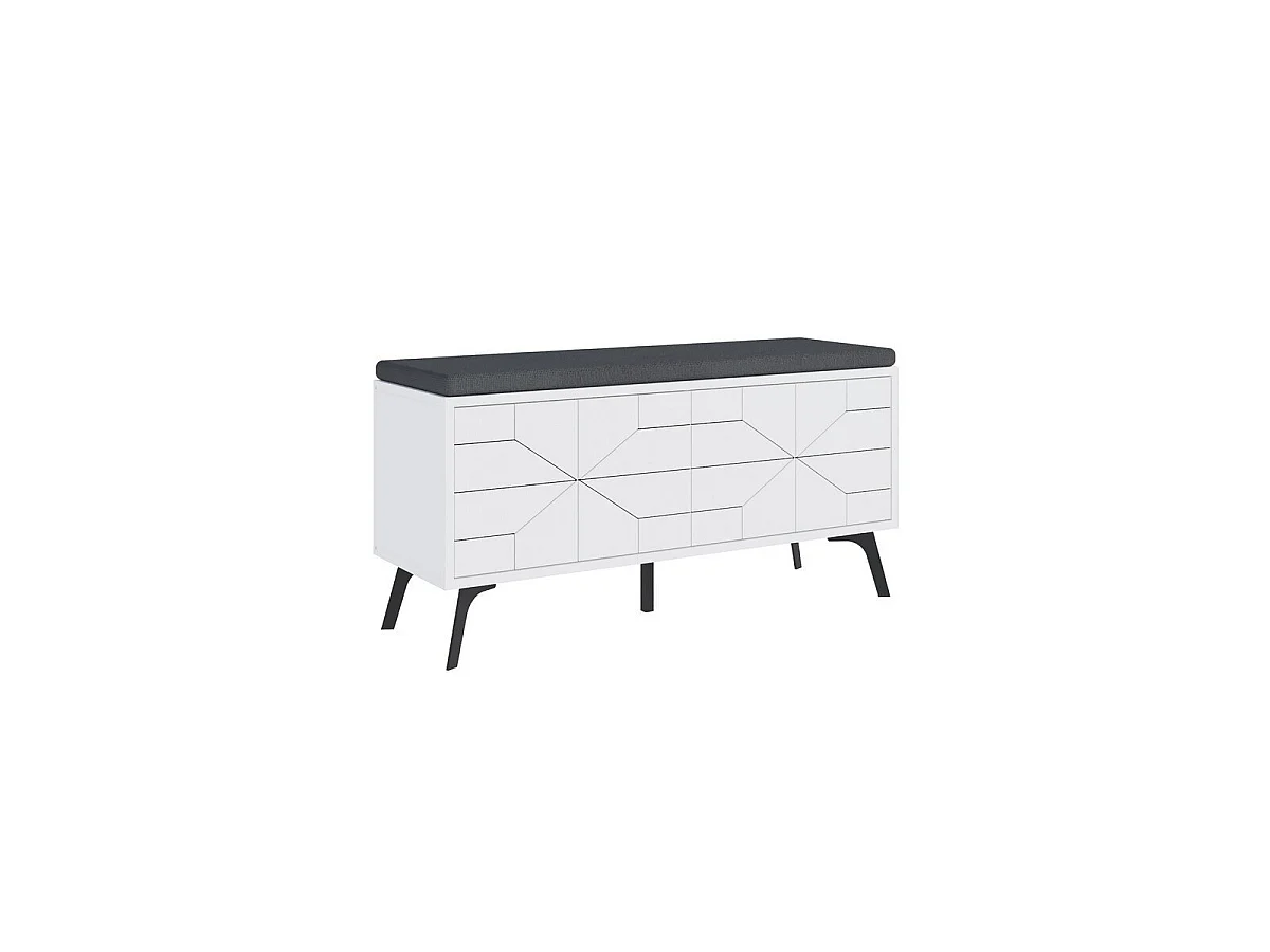 Meuble de rangement chaussures 4 portes H55 cm - DUNE BENCH