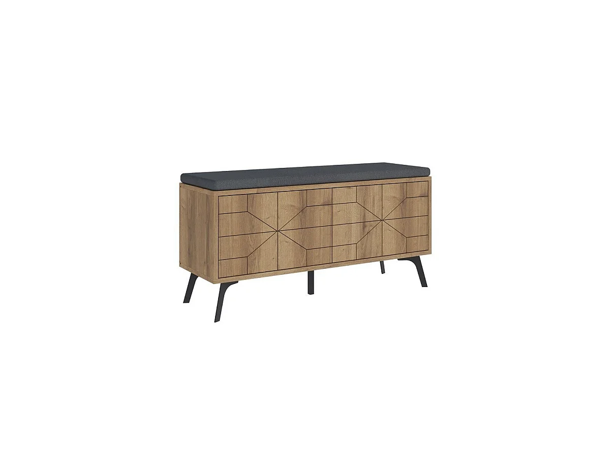Meuble de rangement chaussures 4 portes H55 cm - DUNE BENCH