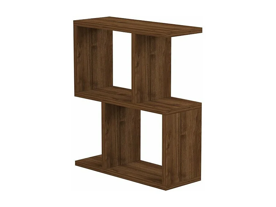 Mesa auxiliar decorada en madera de nogal L45 cm - ZET