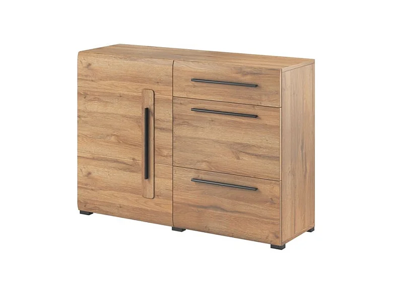 Buffet 1 porte 3 tiroirs Louis Bois