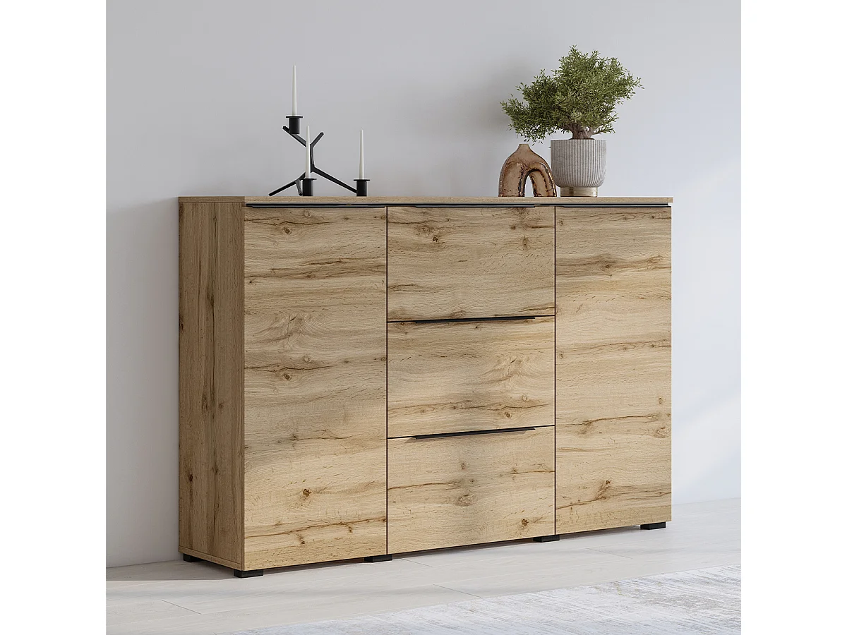 Buffet 2 portes 3 tiroirs Jacob Bois