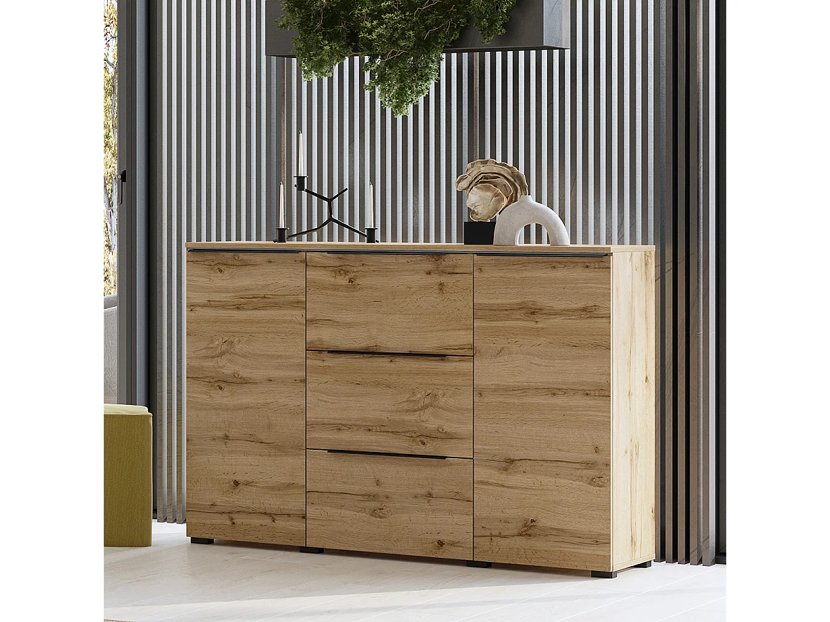 Buffet 2 portes 3 tiroirs Jacob Bois