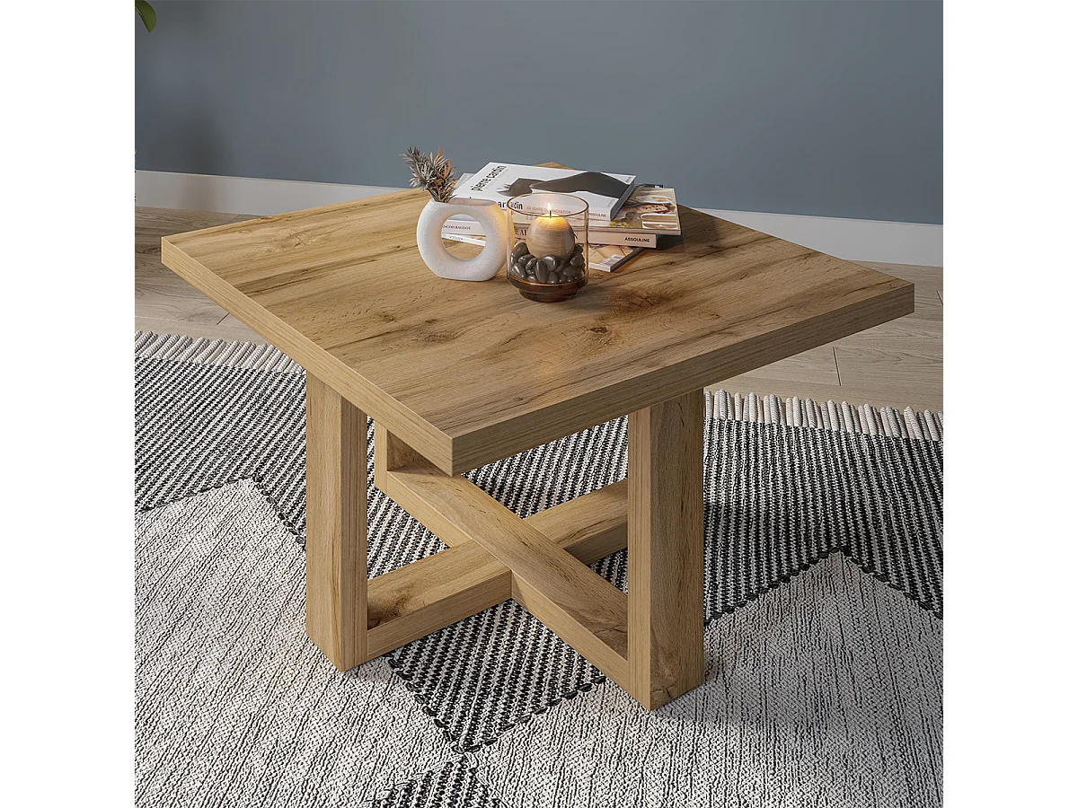 Vierkante salontafel Ezgui Hout